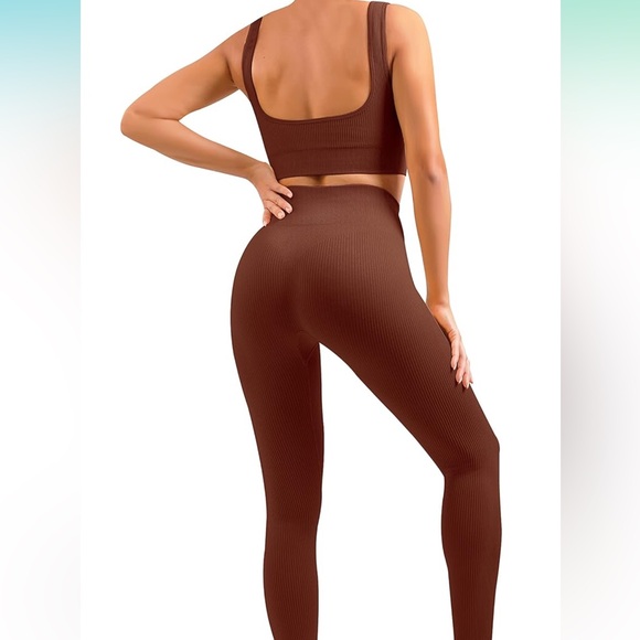 Brown Athletic workout set size small - Picture 2 of 7